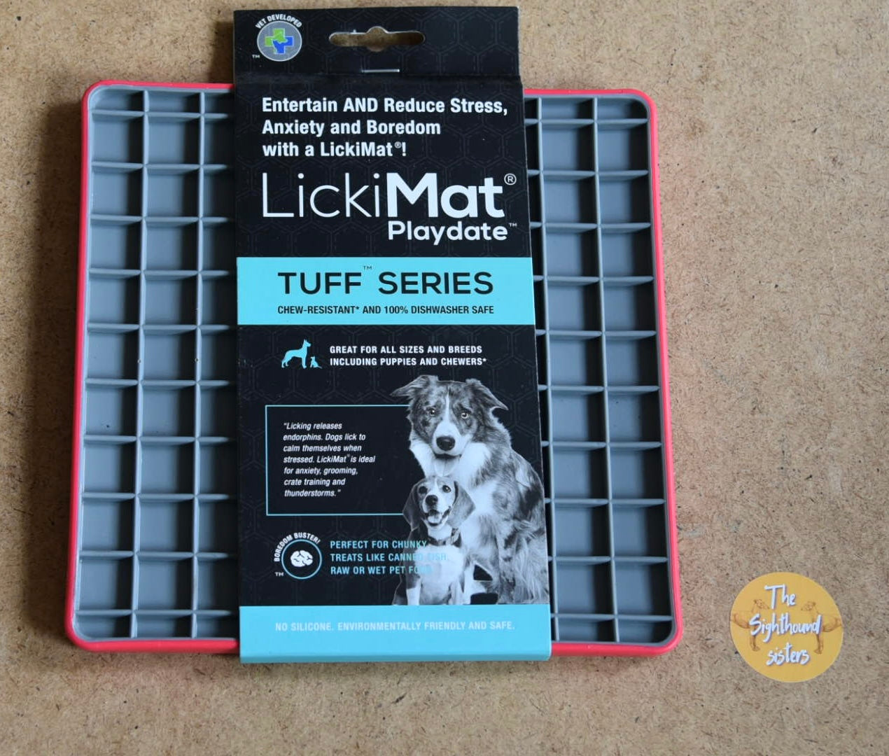 LickiMat Tuff Play date (Red)